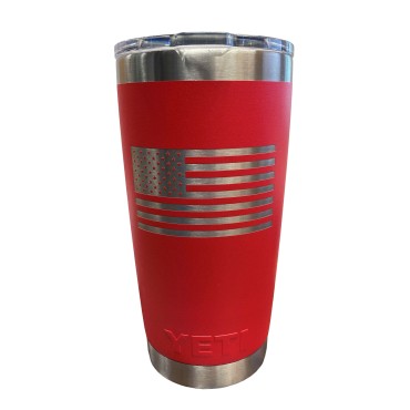 YETI Rambler 20 oz Tumbler Red American Flag