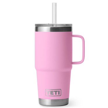 YETI Rambler 25 oz Straw Mug Power Pink