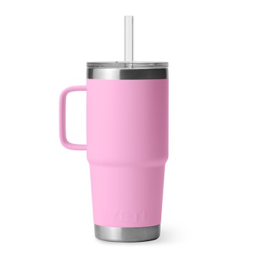 YETI Rambler 25 oz Straw Mug Power Pink