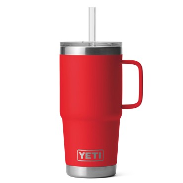 YETI Rambler 25 oz Straw Mug Rescue Red