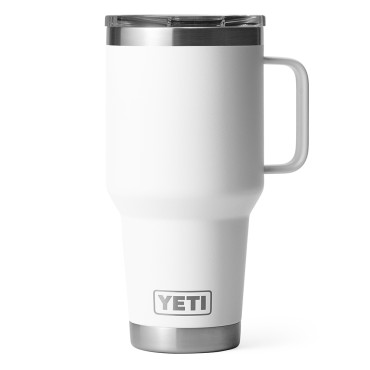 YETI Rambler 30 oz Travel Mug with Stronghold Lid White