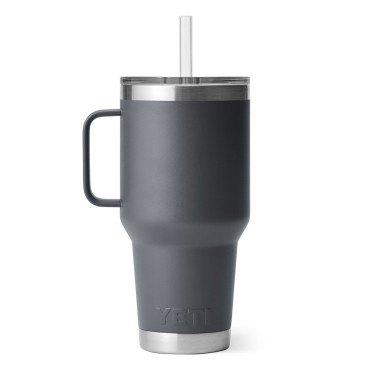 YETI Rambler 35 oz Mug with Straw Lid Charcoal