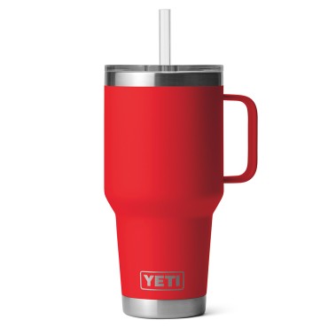 YETI Rambler 35 oz Mug with Straw Lid Rescue Red