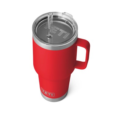 YETI Rambler 35 oz Mug with Straw Lid Rescue Red