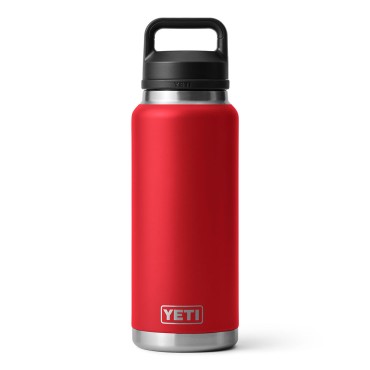 Yeti Rambler 36 Oz Bottle with Chug Cap Rescue Red