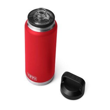 Yeti Rambler 36 Oz Bottle with Chug Cap Rescue Red