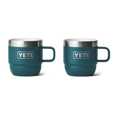 Yeti Rambler 6 oz Stackable Espresso Mugs Agave Teal