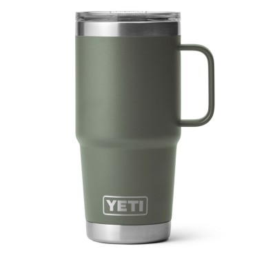 YETI Rambler 20 oz Travel Mug with Stronghold Lid Camp Green