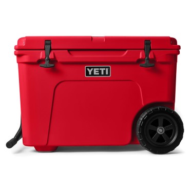 YETI Tundra Haul Wheeled Cooler Rescue Red