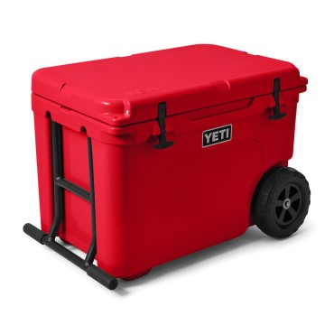 YETI Tundra Haul Wheeled Cooler Rescue Red