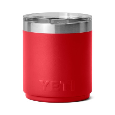 YETI Rambler 10 oz Lowball 2.0 with MS Lid Rescue Red