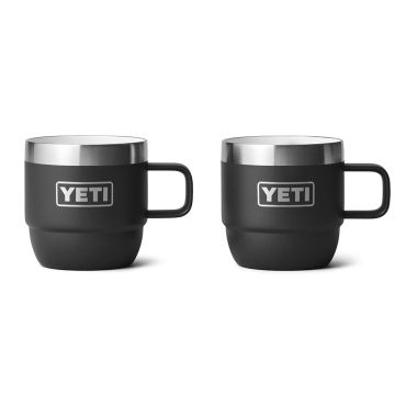 Yeti Rambler 6 oz Stackable Espresso Mugs Black