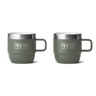 Yeti Rambler 6 oz Stackable Espresso Mugs Camp Green