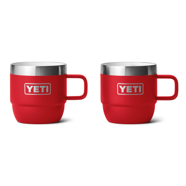 Yeti Rambler 6 oz Stackable Espresso Mugs Rescue Red