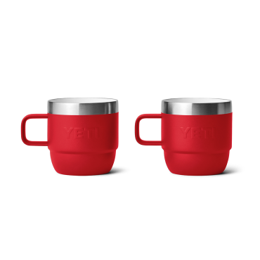 Yeti Rambler 6 oz Stackable Espresso Mugs Rescue Red