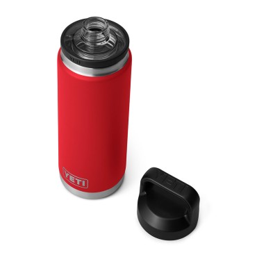 YETI Rambler Bottle 26 oz Rescue Red with Chug Cap