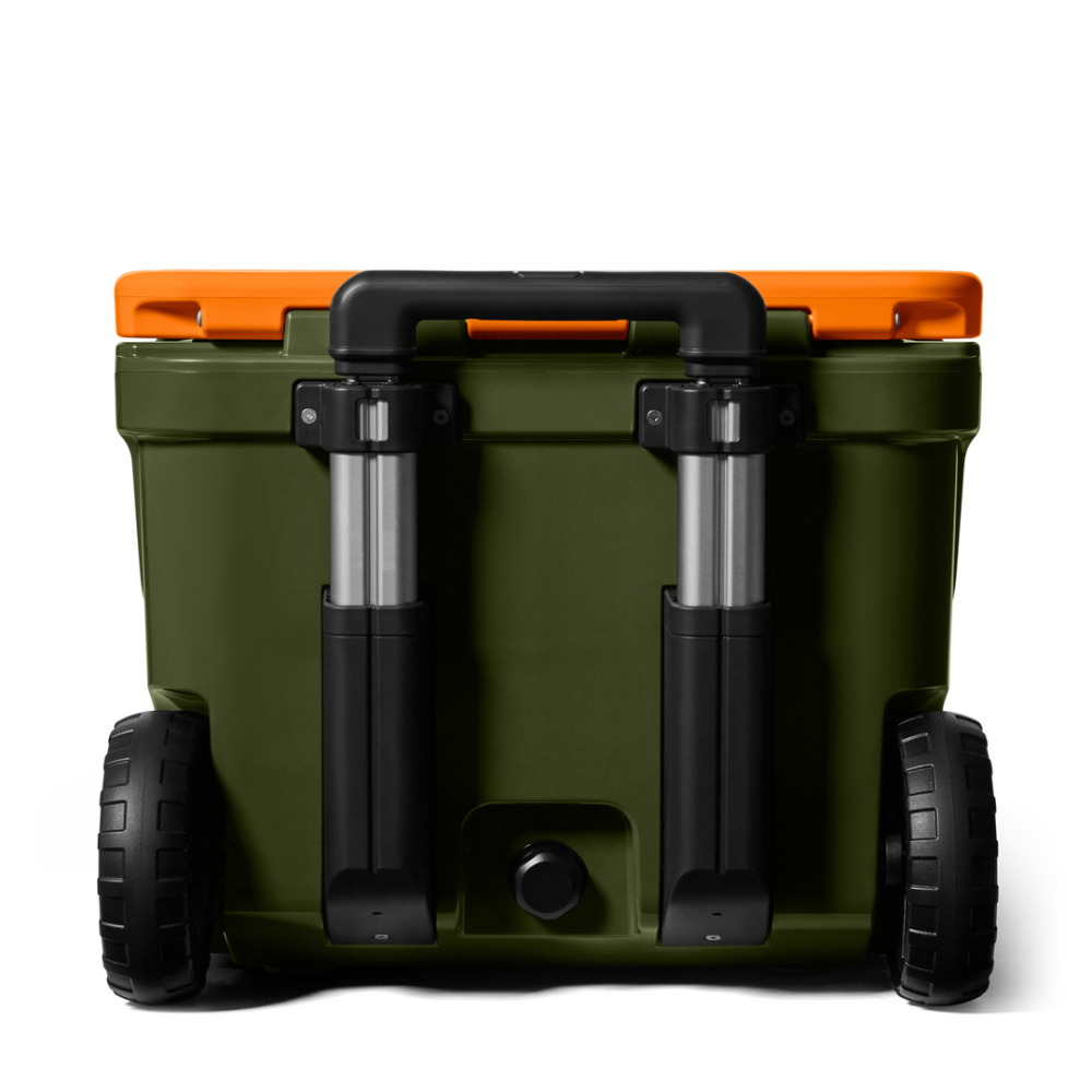 YETI Roadie 32 Wheeled Cooler Olive / King Crab Orange