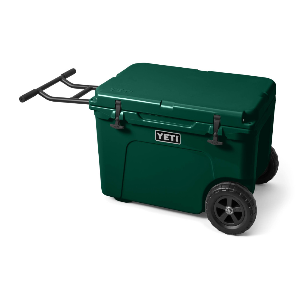 YETI Tundra Haul Wheeled Cooler Black Forest Green