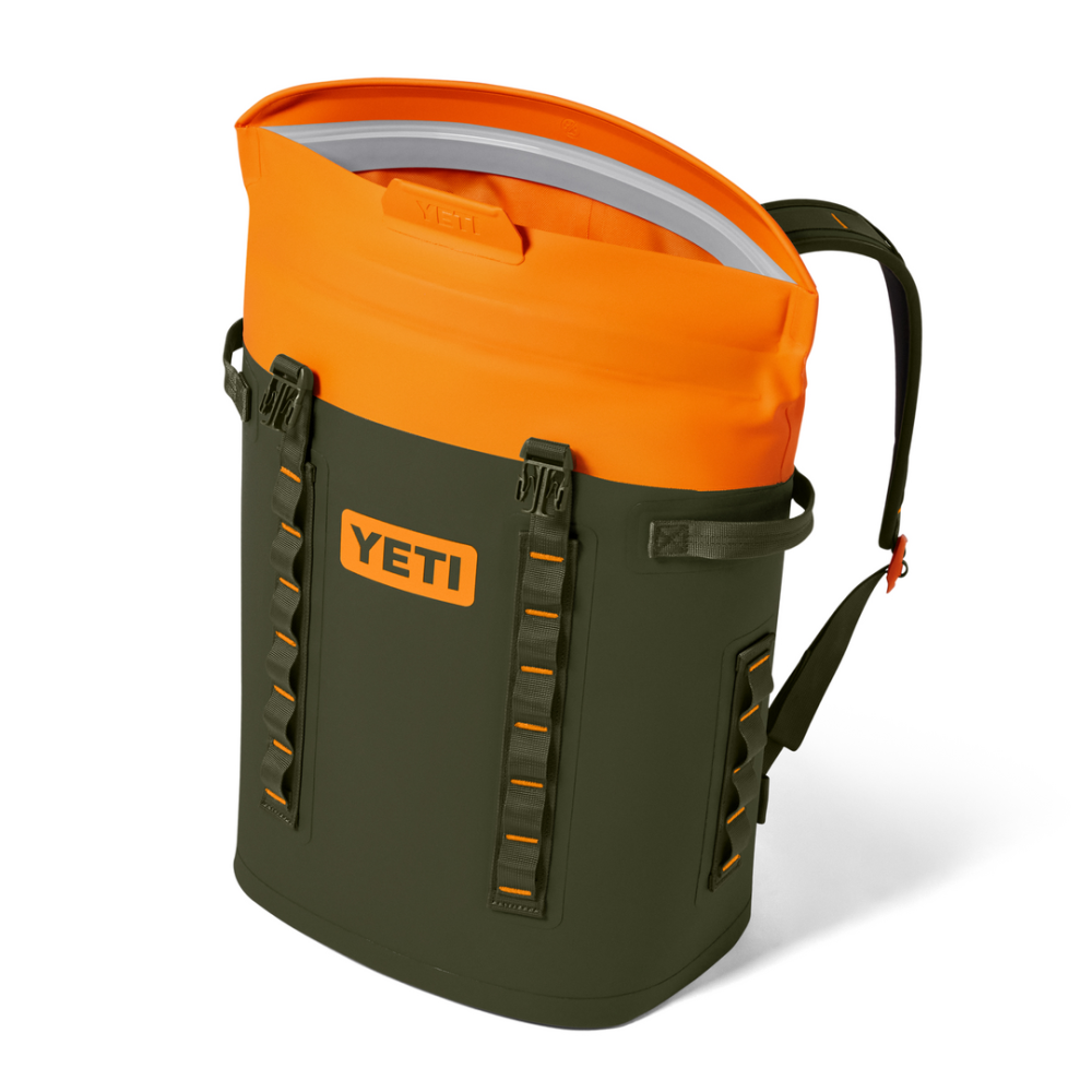 YETI Hopper M20 Backpack Cooler Olive / King Crab Orange