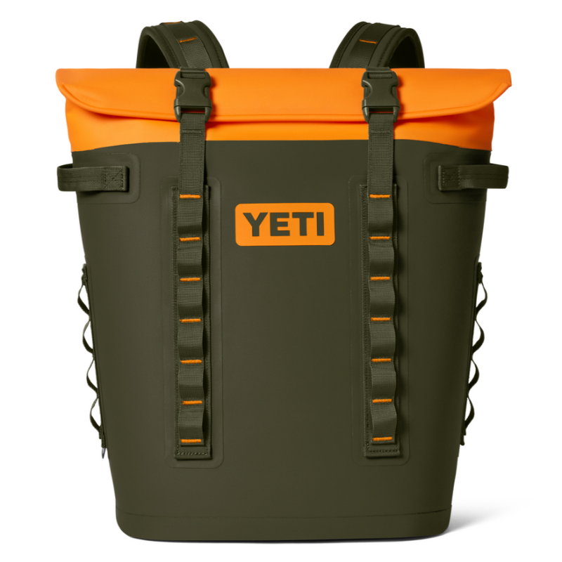 YETI Hopper M20 Backpack Cooler Olive / King Crab Orange