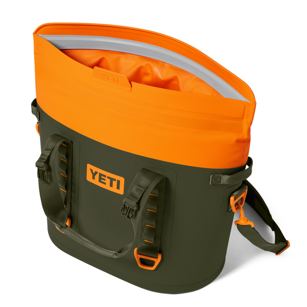 YETI Hopper M30 2.0 Soft Cooler Olive / King Crab Orange
