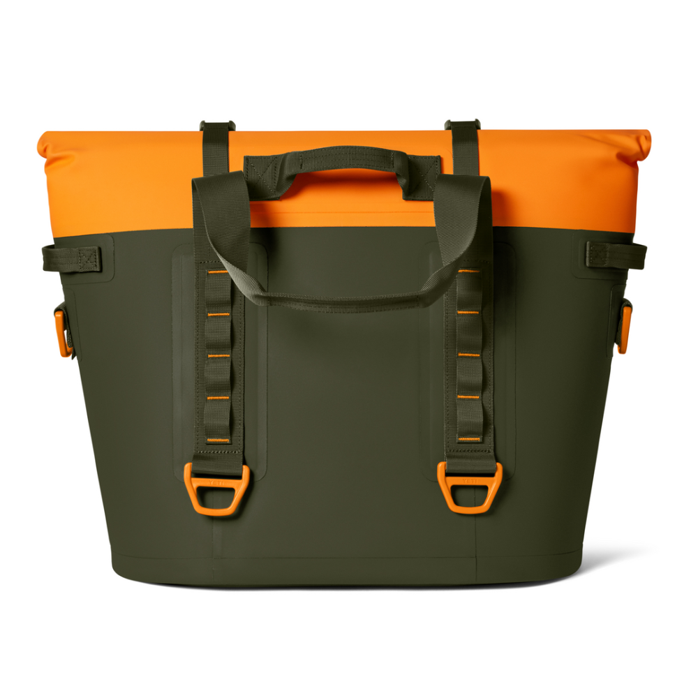YETI Hopper M30 2.0 Soft Cooler Olive / King Crab Orange
