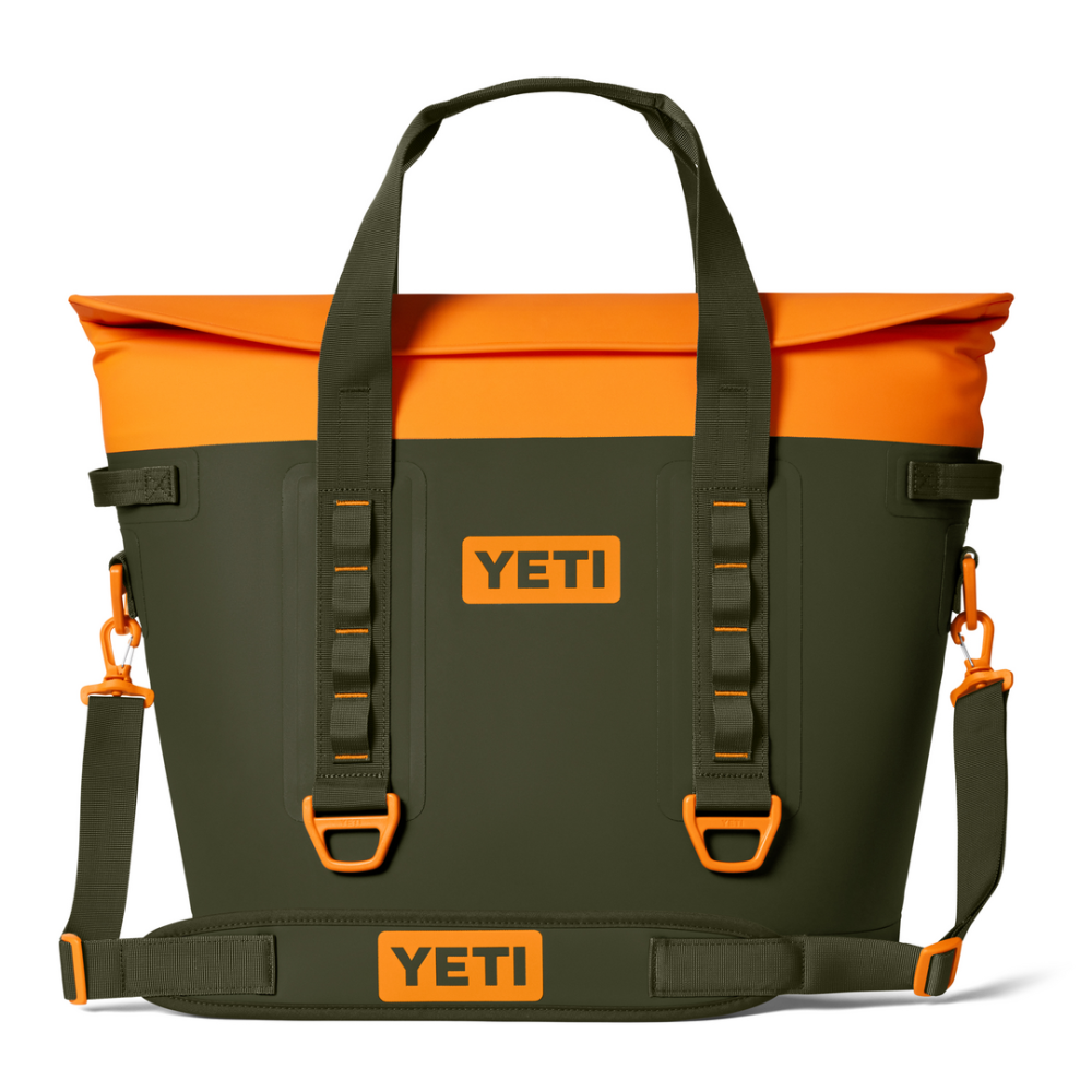 YETI Hopper M30 2.0 Soft Cooler Olive / King Crab Orange YETI Hopper M30 2.0 Soft Cooler Olive / King Crab Orange