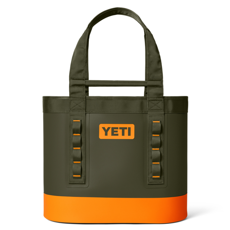 YETI Camino 35 Carryall 2.0 Tote Bag Olive / King Crab Orange
