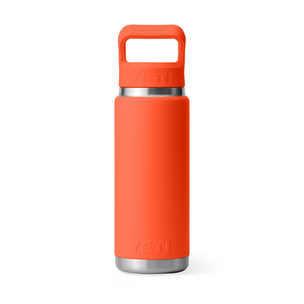 YETI Rambler 26 Oz Straw Bottle Papaya