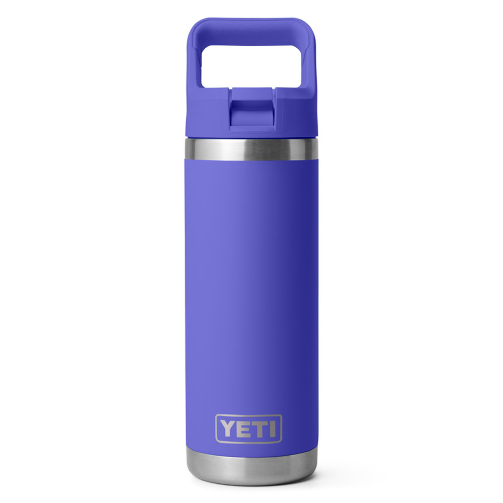 YETI Rambler 18 Oz Bottle Color Matched Straw Cap Ultramarine Violet