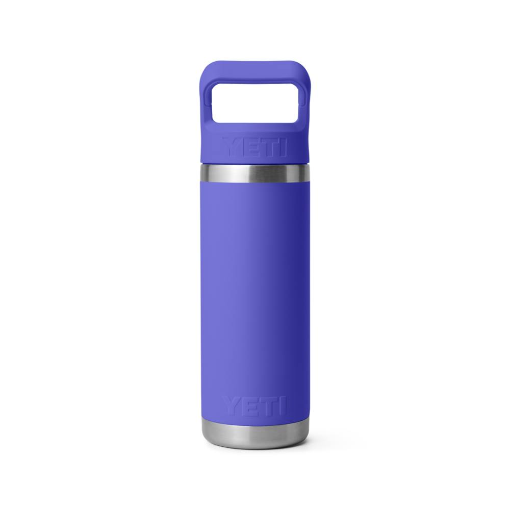 YETI Rambler 18 Oz Bottle Color Matched Straw Cap Ultramarine Violet
