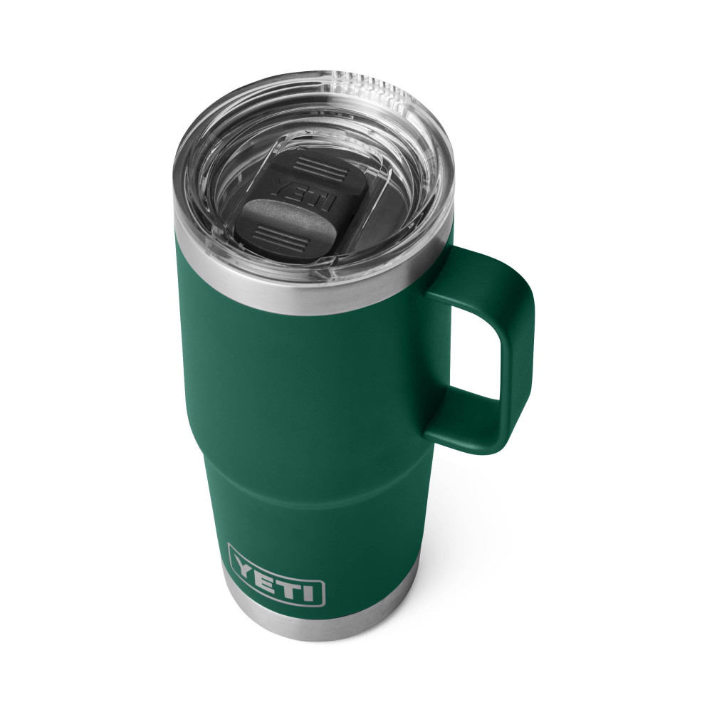 YETI Rambler 20 oz Travel Mug Black Forest Green