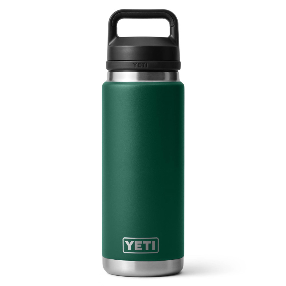 YETI Rambler 26 Oz Bottle Chug Black Forest Green