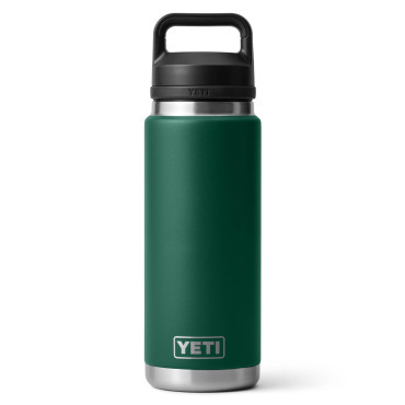 YETI Rambler 26 Oz Bottle Chug Black Forest Green