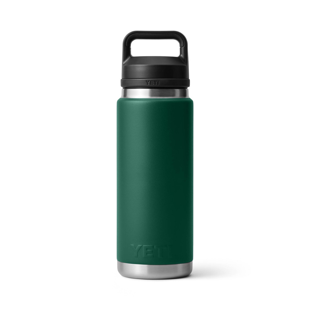 YETI Rambler 26 Oz Bottle Chug Black Forest Green