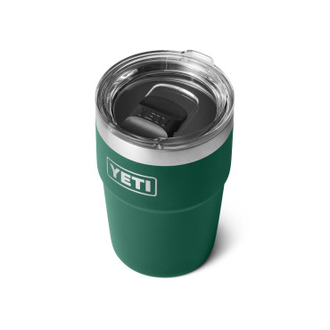 YETI Rambler 16 oz Stackable Tumbler Black Forest Green