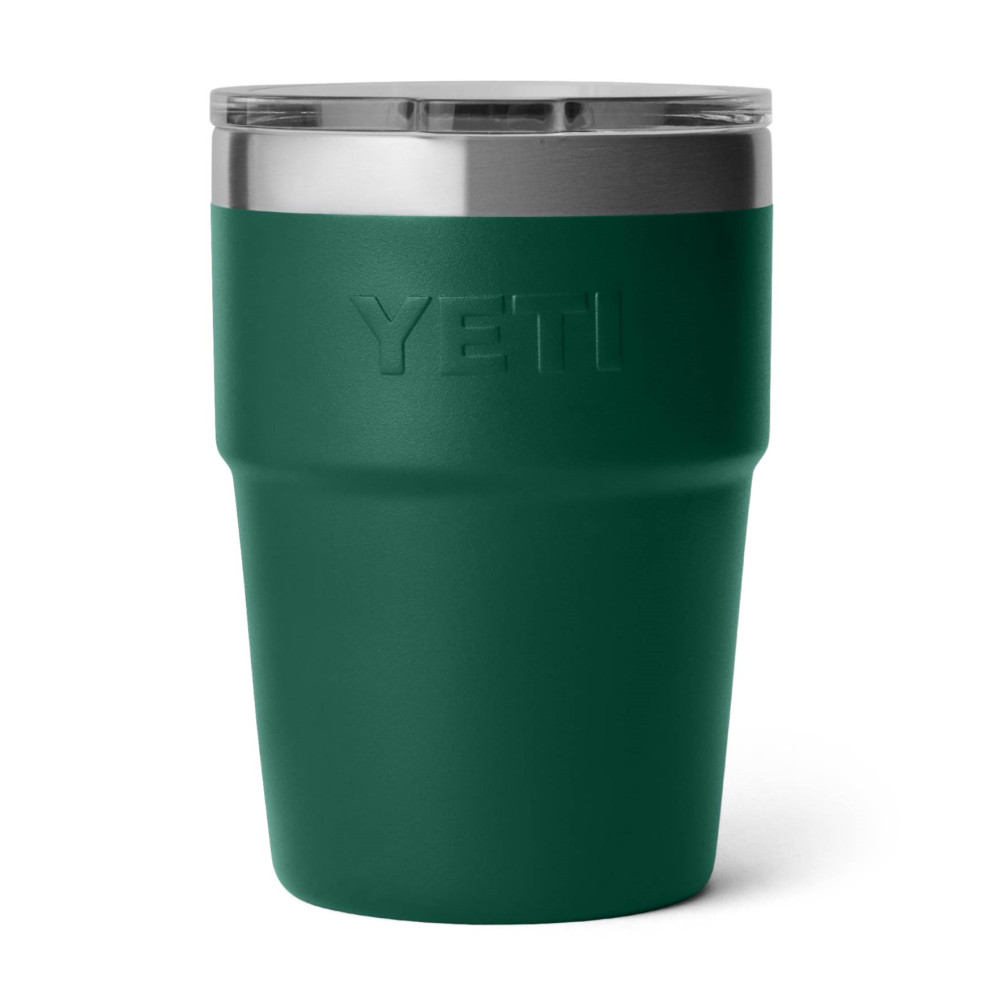 YETI Rambler 16 oz Stackable Tumbler Black Forest Green