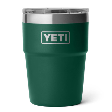 YETI Rambler 16 oz Stackable Tumbler Black Forest Green