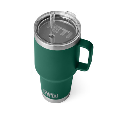 YETI Rambler 35 oz Straw Mug Black Forest Green