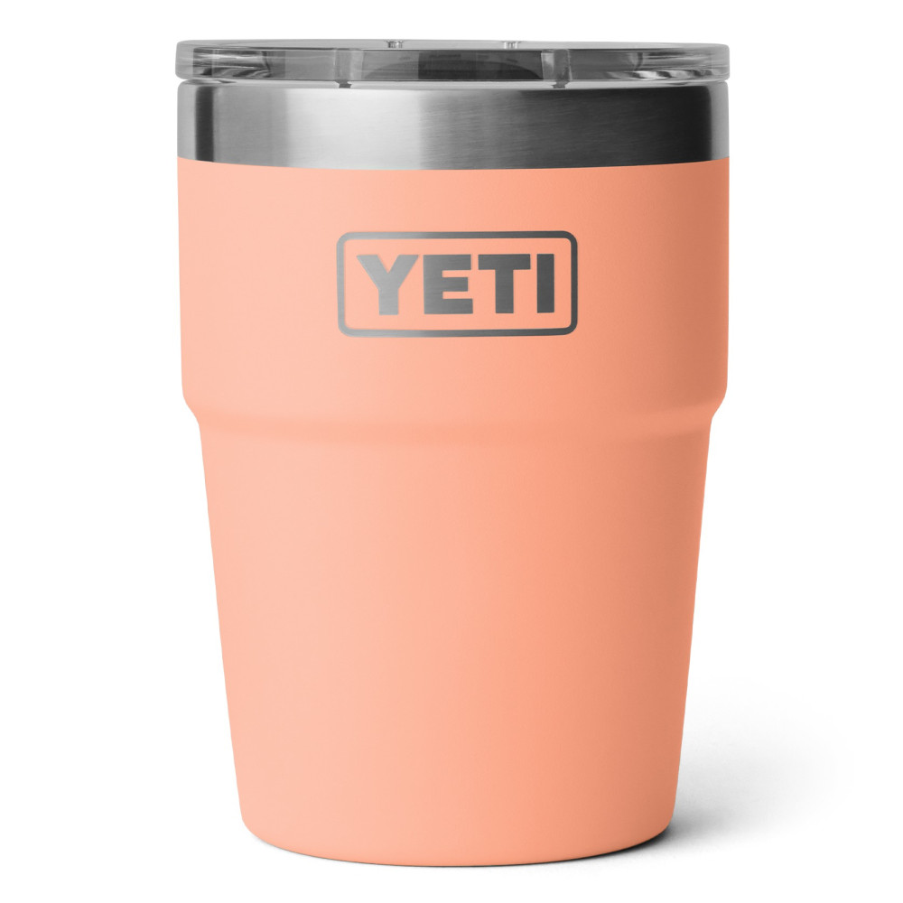 YETI Rambler 16 oz Stackable Tumbler Peach