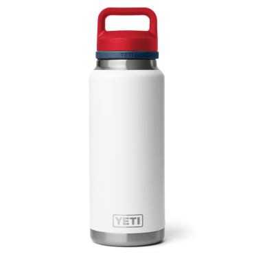 YETI Rambler 36 Oz Bottle Chug White/Navy/Red
