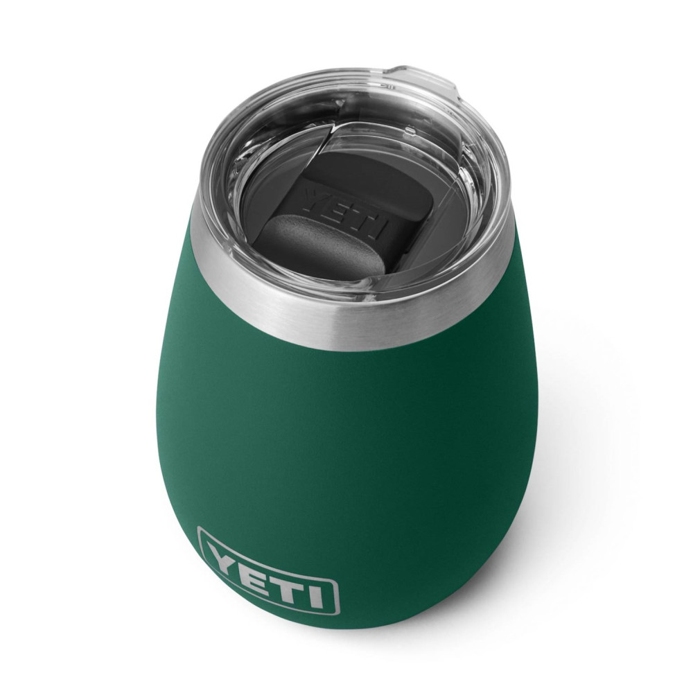 YETI Rambler 10 oz Wine Tumbler Black Forest Green