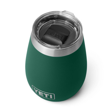 YETI Rambler 10 oz Wine Tumbler Black Forest Green