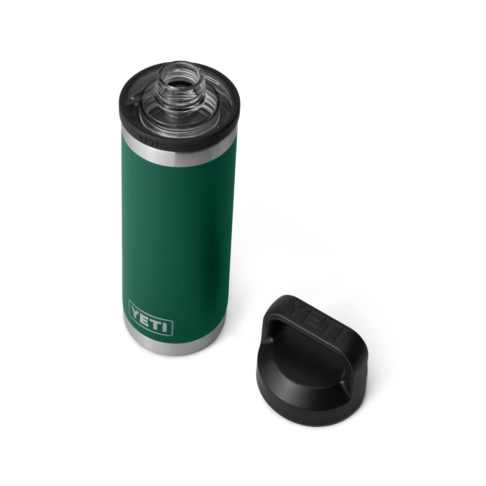 YETI Rambler 18 Oz Bottle Chug Black Forest Green