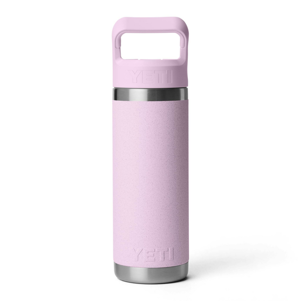 YETI Rambler 18 Oz Bottle Color Matched Straw Cap Cherry Blossom