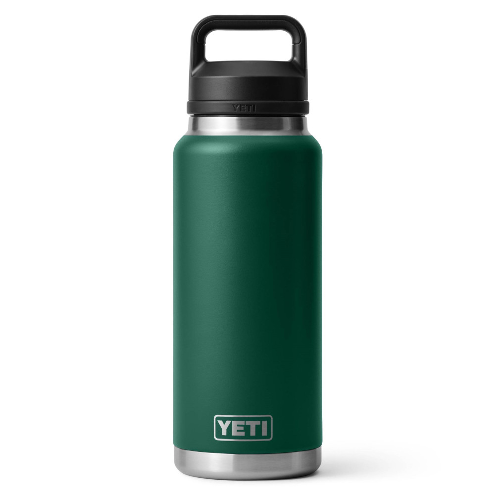 YETI Rambler 36 Oz Bottle Chug Black Forest Green