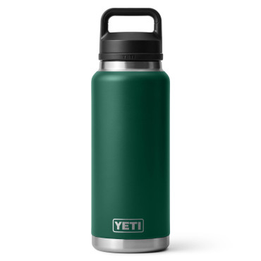 YETI Rambler 36 Oz Bottle Chug Black Forest Green