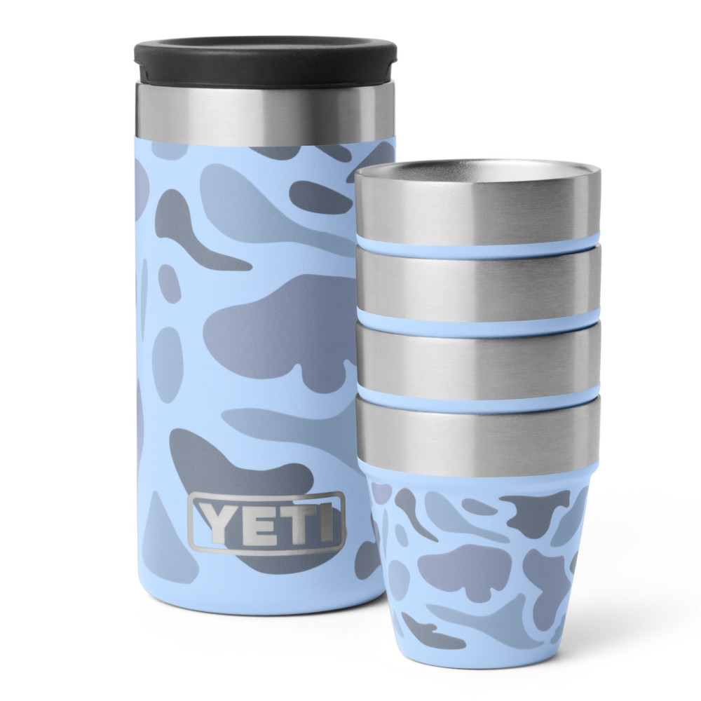 YETI Shot Glasses with Case Blue Camo