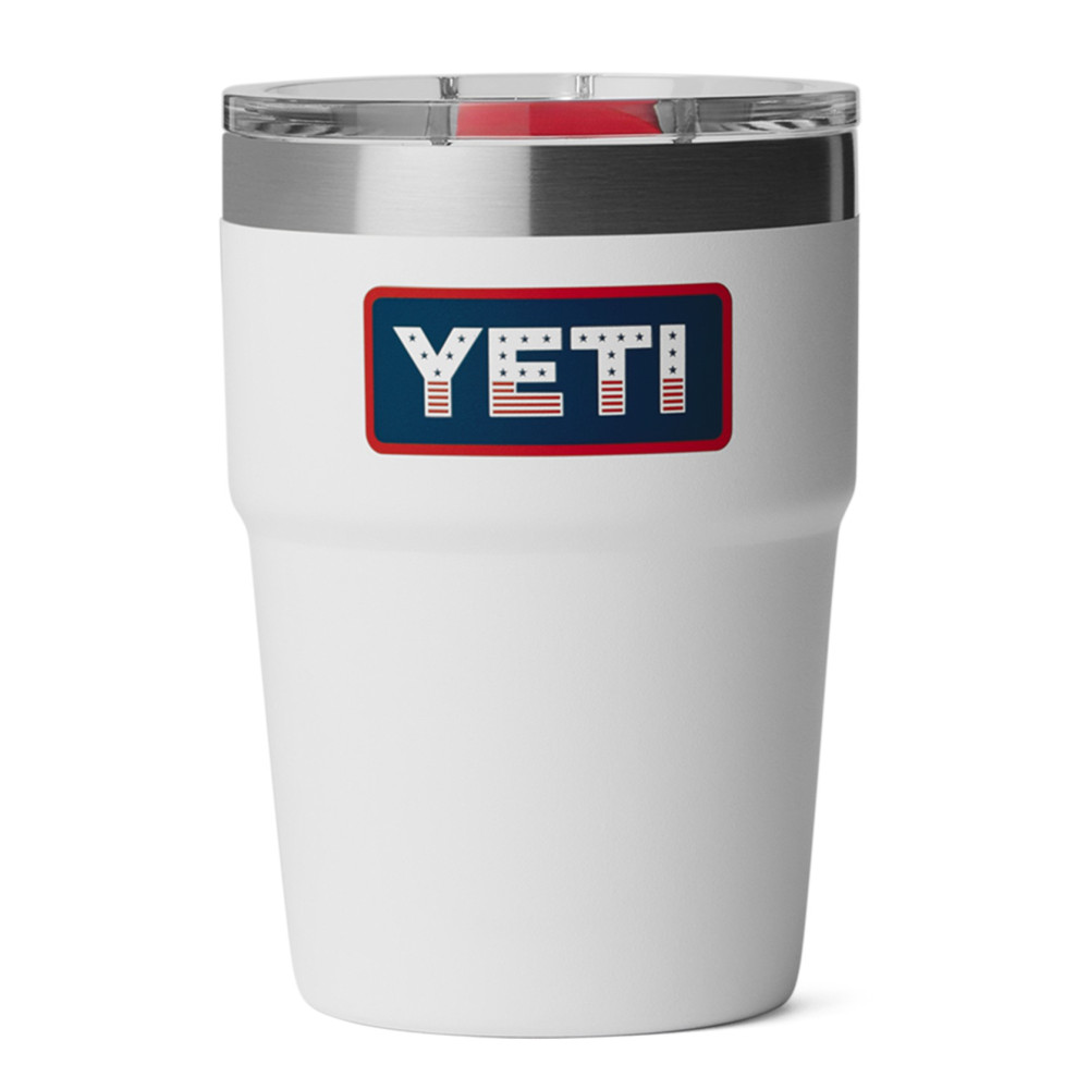 YETI Rambler 16 oz Stackable Tumbler White Badge YETI Rambler 16 oz Stackable Tumbler White Badge