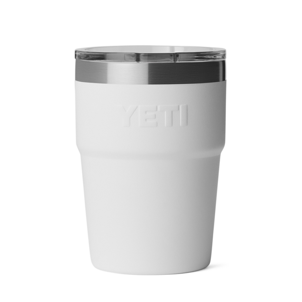 YETI Rambler 16 oz Stackable Tumbler White Badge